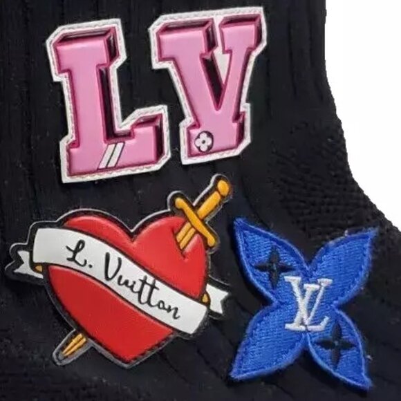 LOUIS VUITTON AFTERGAME SOCK SNEAKERS PATCH FABRIC 39 IN GREAT CONDITION! - Picture 6 of 16